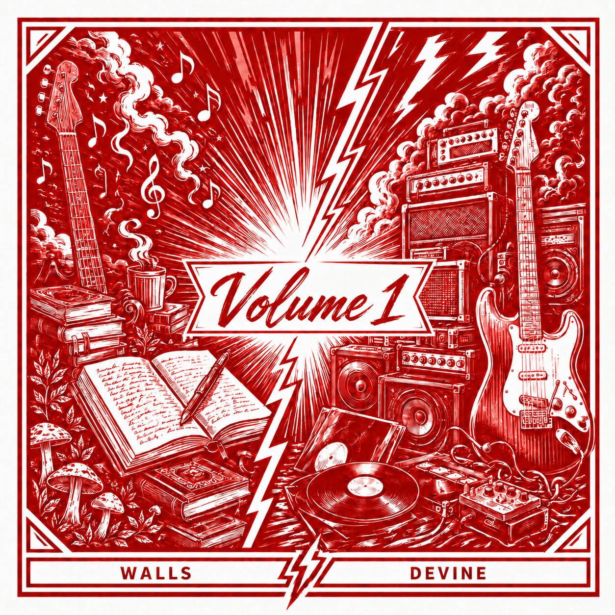 Walls/Devine Volume 1 album cover artwork